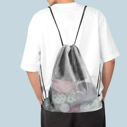 Vista 94 de GSE Games & Sports Expert Bolsa de malla con cordón para béisbol, pelotas de pickleball, pelotas de golf, gimnasio, equipo de natación, lavandería