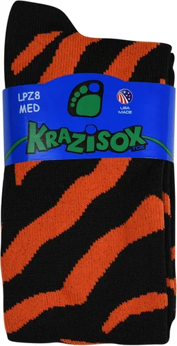Vista 2 de TCK Sports Krazisox - Calcetines de rayas cebra