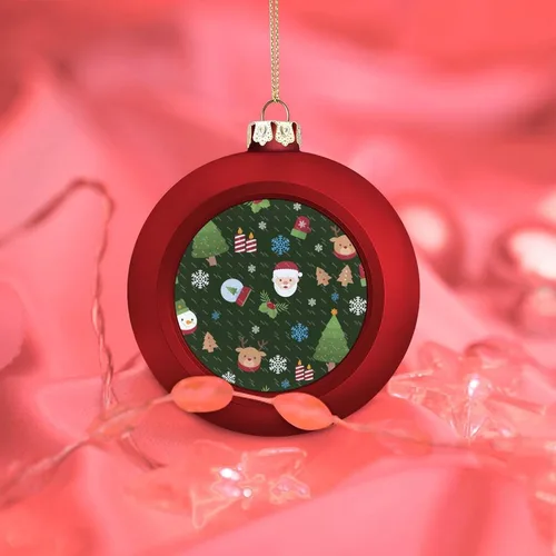 Vista 175 de Boobs Funny Shatterproof Matte Christmas Balls for Tree Wreath Home Decor 1PCS