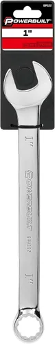 Vista 6 de Powerbuilt Llave combinada de 1 pulgada, caja SAE de doble extremo de 12 puntos y extremo abierto, desplazamiento de 15 grados - 644152