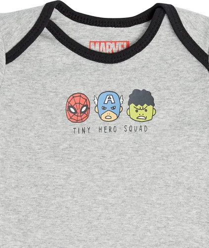 Vista 4 de Tienda Essentials Disney Marvel Star Wars Unisex Babies' Short-Sleeve Bodysuits, Pack of 6