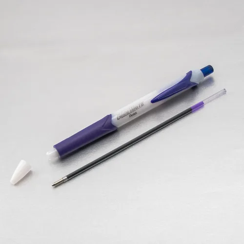 Vista 5 de Pentel GlideWrite - Bolígrafo con tinta TechniFlo (³/₆₄ pulgadas), trazo medio, tinta azul, paquete de 6 (BX910BP6C)