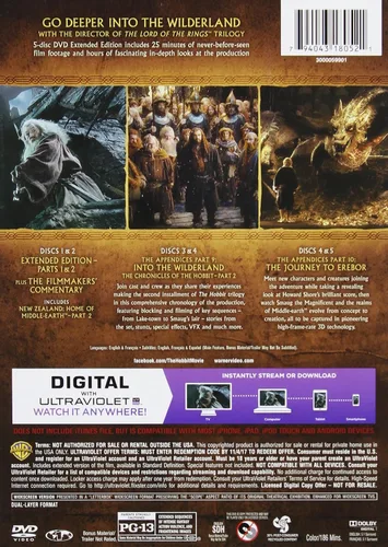 Vista 2 de The Hobbit The Desolation of Smaug Extended Edition DVD