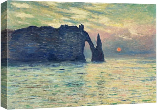Vista 30 de wall26 Vista de Vetheuil por Claude Monet - Arte moderno impresionista - Arte en lienzo para el hogar, 24 x 36 pulgadas 40. Vista de Vetheuil