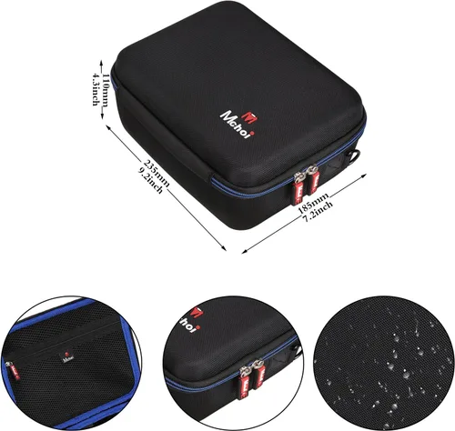 Vista 6 de Mchoi Funda de viaje rígida para proyector AuKing 2022/para mini proyector actualizado 2025, solo funda