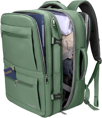 Vista 14 de BALEINE Mochila de Viaje para Mujeres y Hombres, Mochila Grande y Resistente de Equipaje de Mano para Laptop, Regalos para Negocios, Casual, Fin