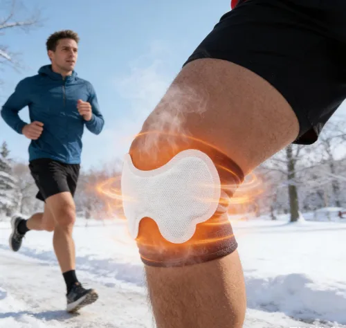 Vista 7 de Calentadores de rodilla calientes: paquete de 40 parches adhesivos desechables para hasta 12 horas de calor natural seguro, ideal para actividades