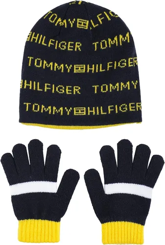 Vista 2 de Tommy Hilfiger Conjunto de accesorios reversibles para clima frío para niños