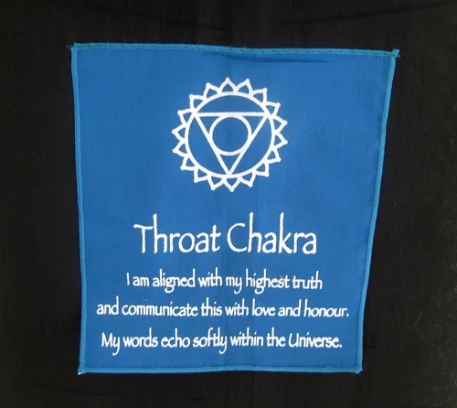 Vista 5 de OMA Bandera para colgar en la pared de meditación de 7 chakras, bandera de oración, budista tibetano, equilibrio, colgante, grande, 60 pulgadas