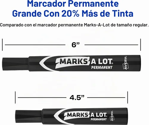 Vista 2 de Avery Marks-A-Lot - Marcador de punta de cincel grande