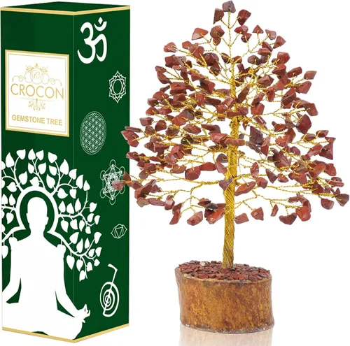 Vista 7 de Árbol de la vida de chakras de aventurina amarilla, árbol de cristal para energía positiva, decoración de Feng Shui, árbol de piedras preciosas