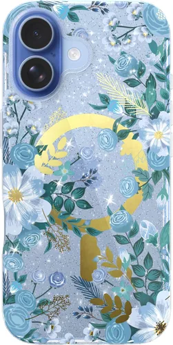 Vista 41 de LONLI Hue - para iPhone 15 Pro Max [Compatible con Magsafe] - Funda de teléfono floral dorada - [Amortiguador de 360°] - Funda de teléfono linda