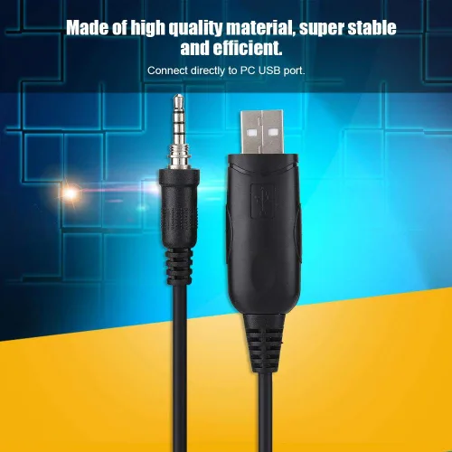 Vista 4 de Cable adaptador de programación USB de radio, cable USB programación para o YAESU Vertex VX-6 VX-6E VX-6R VX-7E VX-7R Walkie Talkie