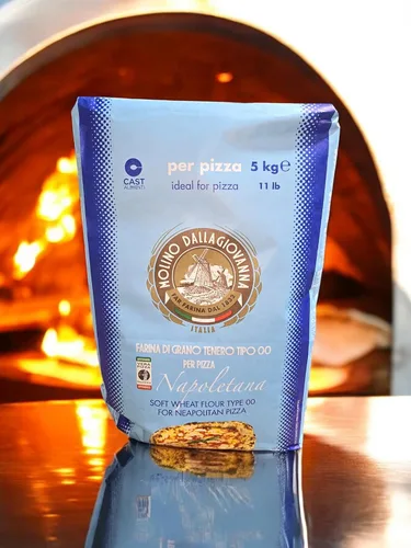 Vista 6 de Caja de 10 a 2.2 lbs 00 harina Vera Pizza Napoletana Molino Dalla Giovanna! (22 libras) (embalaje original)