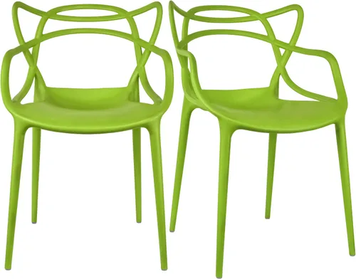 Vista 10 de 2xhome Silla de comedor moderna Silla auxiliar apilable para interiores o exteriores Plástico resistente a la intemperie para cocina, patio Negro