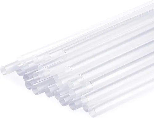 Vista 3 de Comfy Package Pajitas jumbo para batidos, paquete de 100 pajitas Boba y batido de plástico transparente