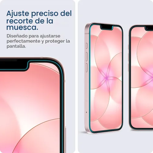 Vista 5 de Spigen Protector de pantalla de vidrio templado [GlasTR EZ FIT] diseñado para iPhone 14 / iPhone 13 Pro/iPhone 13 [2 unidades]