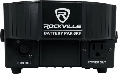 Vista 5 de 8 Rockville Batería PAR 6RF recargable RGBWA+UV Wireless DMX Lights+RF Remotes