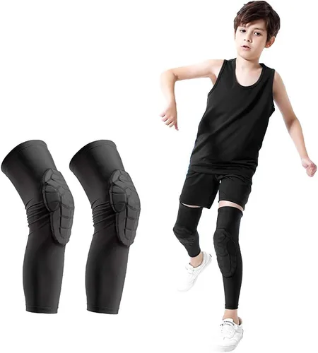 Vista 9 de Luwint Rodilleras de voleibol para niños, para niños y niñas, protección de codo para fútbol, baloncesto, béisbol, bolos, tenis, hockey, deportes, 1