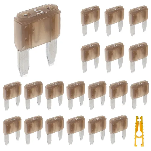 Vista 9 de 20 piezas de mini fusible de hoja y 1 extractor de fusibles 2A 32V golpe rápido para fusibles de repuesto para automóvil/RV/camión/motocicleta/barco