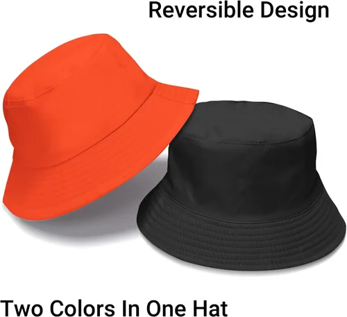 Vista 46 de PFFY Bucket Hat for Women Men Cotton Summer Sun Beach Fishing Cap