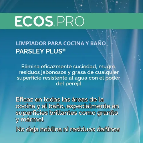Vista 4 de ECOS PRO PL9746/6 - Limpiador multiusos para cocina y baño, Perejil Plus (paquete de 6)