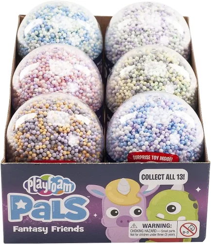 Vista 4 de Educational Insights Playfoam Pals Fantasy Friends - Paquete de 6 juguetes sensoriales coleccionables y juguetes antiestrés para niños, bolas