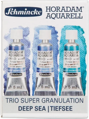 Vista 25 de Schmincke - HORADAM® AQUARELL, surtido completo de 40 medios recipientes de acuarelas de granulación súper fuerte, 74 440 097, caja de metal