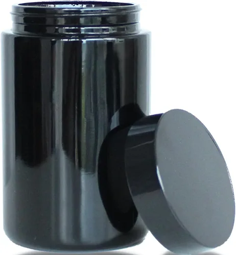 Vista 8 de Matoolser Tarro de almacenamiento hermético de vidrio negro 100ml con protección UV para café y especias