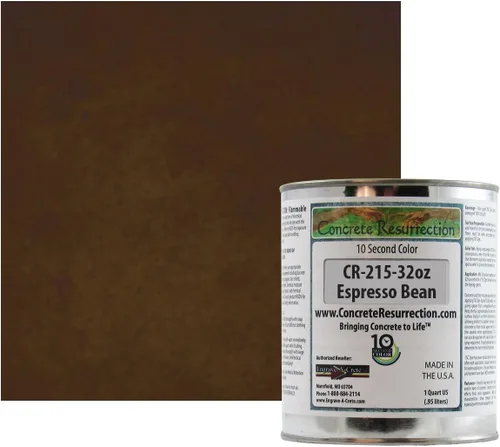 Vista 16 de Tinte profesional para hormigón de secado rápido, fácil de usar. Tinte de acetona Concrete Resurrection de 10 segundos color 32 oz (ámbar)