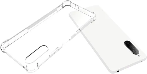 Vista 3 de USTIYA Caso para Sony Xperia 10 III Clear TPU cuatro esquinas cubierta protectora transparente suave funda