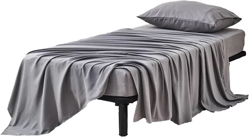 Vista 23 de Kingnex Sábanas de sofá cama individual para sofá cama extraíble de 36 x 72 pulgadas, microfibra suave de doble cepillado 1800, 3 piezas incluyen 1