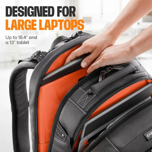 Vista 3 de Everki (EKP120) mochila para portátiles de hasta 18.4 pulgadas