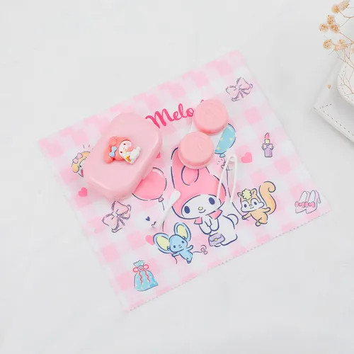 Vista 6 de G-Ahora Kitty - Estuche rígido para lentes de sol, organizador con paño de limpieza