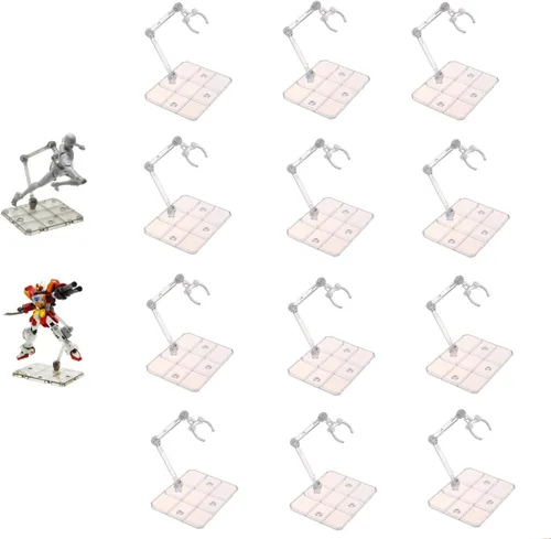 Vista 7 de TSY TOOL 2 piezas de soporte para figuras de acción HG144, base de exhibición, soporte para modelo de muñeca compatible con Gundam HG RG SD SHF