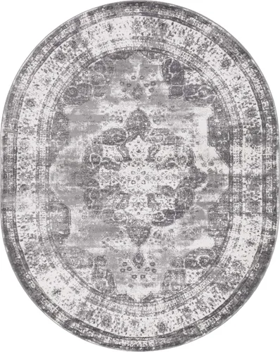 Vista 62 de Unique Loom, colección Sofía - Alfombra de la colección Salle Garnier (4' 1" x 6' 1", turquesa/azul, rectangular)