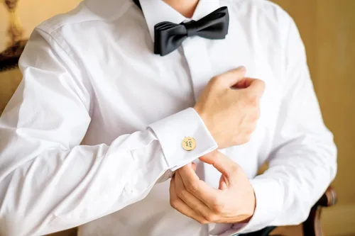 Vista 6 de Gemelos grabados personalizados para hombres, regalo de boda personalizado para novio, padre de la novia y el novio, mejores hombres, gemelos