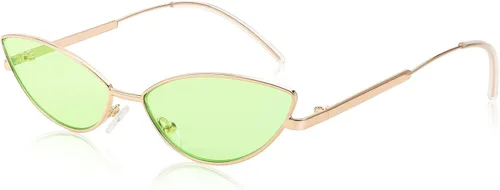Vista 61 de FEISEDY Gafas de sol de diseñador de moda Retro pequeños pétalos forma arco templo diseño B2298