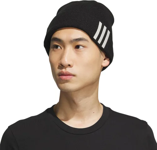 Vista 5 de adidas Unisex-Adult Off Set Three-stripe Cuff Fold Beanie