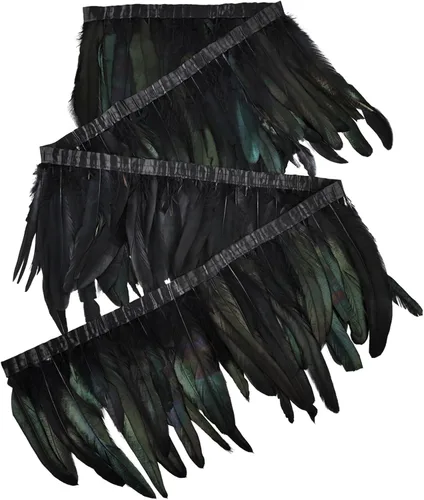 Vista 32 de THARAHT 50 Plumas de Cola de Gallo Naturales de 12-14 Pulgadas (30-35 cm) a Granel para Manualidades, Atadura de Moscas, Boda, Plumas para Fiestas