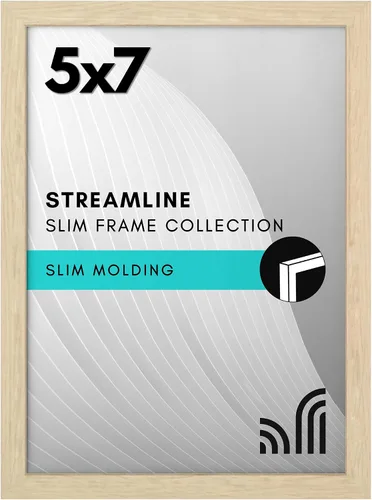 Vista 25 de Americanflat Portarretratos de 3 x 3 con cristal transparente pulido, colección Streamline, marco cuadrado de borde fino para exhibición de mesa