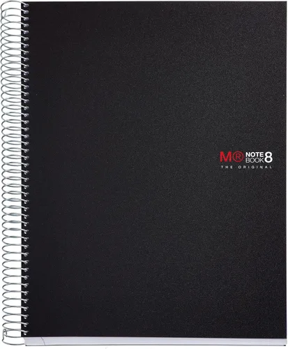 Vista 4 de Miquelrius - Pack de 3 cuadernos A4, cuaderno The Original Modern, 8 rayas de colores, cubierta de polipropileno, 4 agujeros para archivar, 200