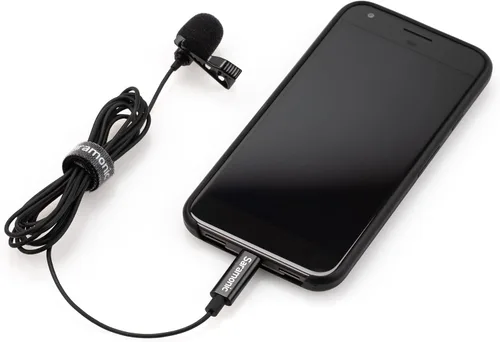 Vista 3 de Saramonic LavMicro-U - Micrófono de solapa USB C para iPhone 15, iPad, Android, micrófono de solapa de condensador omnidireccional para vlogging
