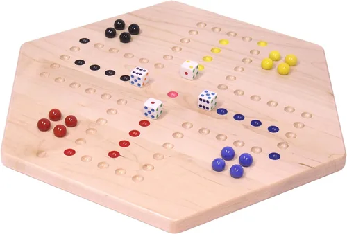Vista 8 de Wahoo - Juego de mesa de mármol, 16 pulgadas de ancho, madera de arce, doble cara