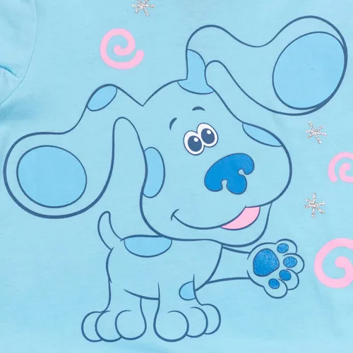 Vista 6 de Blues Clues You Disfraz de cosplay azul para niñas vestido de camiseta leggings de bebé a niño pequeño