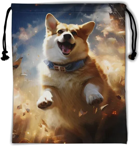 Vista 183 de Bolsa de agarre de gimnasia de piel de animal, bolsa de gimnasia con cordón ajustable, bolsa de cuerda para fauna silvestre, Mariposas Galaxy
