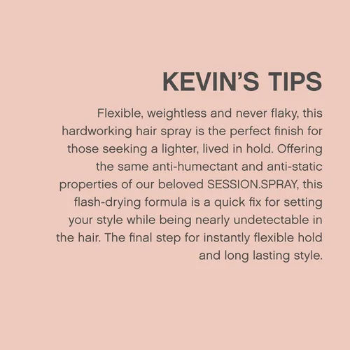 Vista 6 de KEVIN.MURPHY SESSION.SPRAY FLEX - Spray de acabado flexible - Para todo tipo de cabello - Sujeción ligera - Cuidado del cabello resistente a