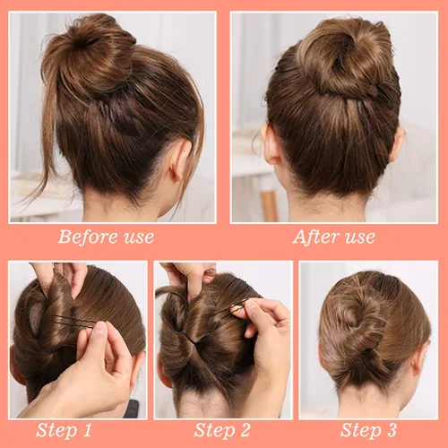 Vista 3 de WSICSE Horquillas para el cabello, 200 horquillas en forma de U para moños, horquillas para moños, 2.4 pulgadas, con caja de almacenamiento