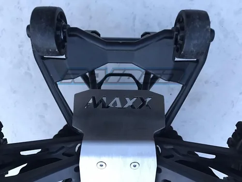 Vista 8 de Protector de chasis de acero Armadura de guardia delantera y trasera Placa de deslizamiento para Traxxas X-Maxx 6S 8S