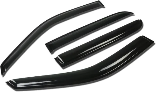 Vista 33 de Auto Dynasty 2 piezas viseras de ventana con cinta adhesiva protector de lluvia compatible con Dodge Stratus Chrysler Sebring 2001-2005 Cupé de 2